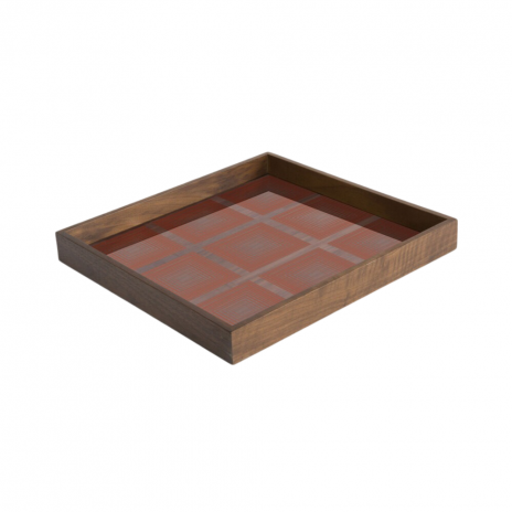 Plateau en verre Squares Petit