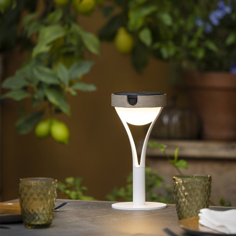 Lampe de table solaire et rechargeable 26 cm