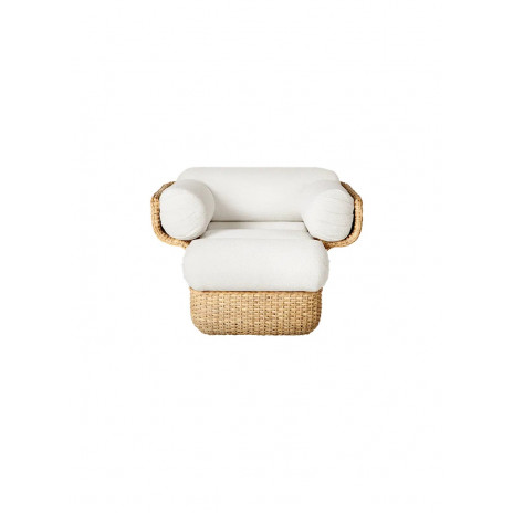 FAUTEUIL LOUNGE EN FORME DE PANIER Beige