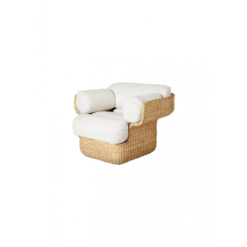 FAUTEUIL LOUNGE EN FORME DE PANIER Beige