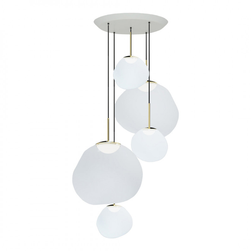 Melt Pendant System Large Round Opal LED