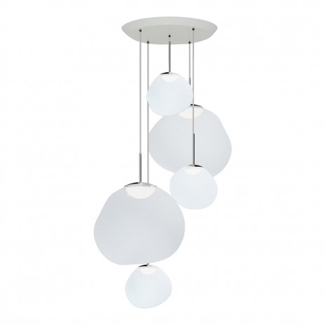 Melt Pendant System Large Round Opal LED