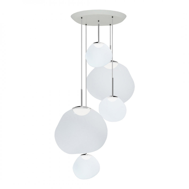 Melt Pendant System Large Round Opal LED