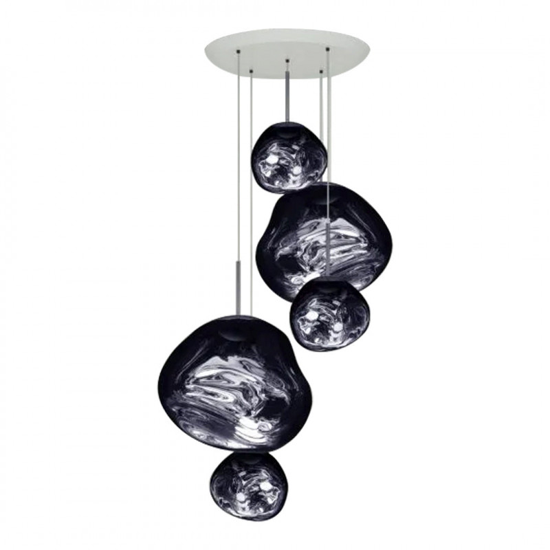 Melt Pendant System Large Round Opal LED