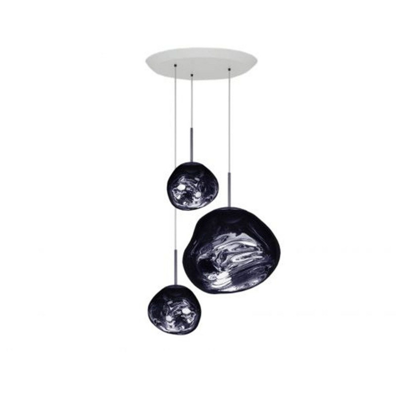 Melt Pendant System Trio Round Opal LED